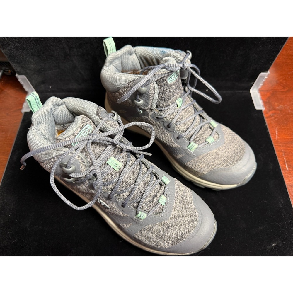 Keen Terradora II Mid WP Womens Hiking Boots Gray Blue 1022353 Size 5.5